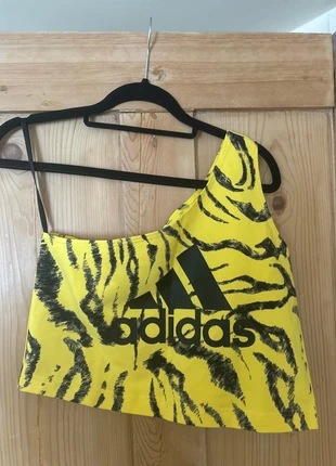 Yellow and black adidas crop top, brand: adidas, condition: New without tags, size: L / UK 16-18, £5.00, £5.95 includes Buyer Protection