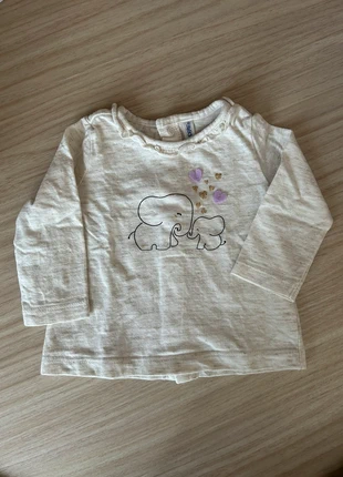 Maglietta maniche lunghe Elefantino, marca: IDEXE', estado: Muy bueno, tamaño: 3-6 meses / 62 cm, 3,00 €, 3,85 € Protección al comprador incluida