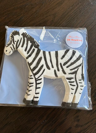 Servetten zebra, marca: Meri Meri, estado: Nuevo con etiquetas, 6,00 €, 7,00 € Protección al comprador incluida