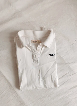 polo blanco Hollister, merk: Hollister, staat: Heel goed, maat: S / 36 / 8, € 5,00, € 5,95 inclusief Kopersbescherming