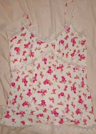 Top bretelles coquettes fleurie, brand: COQUETTE, condition: Good, size: L / 40 / 12, €2.75, €3.59 includes Buyer Protection