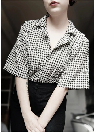 Checkered vintage-style asos top (m), merk: Alternative, staat: Heel goed, maat: M / 38 / 10, € 14,99, € 16,44 inclusief Kopersbescherming Pro