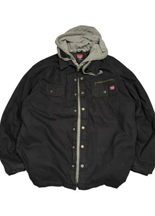 Wrangler Workwear Hooded Canvas Jacket – Black (Size L / Unisex), marca: Wrangler, estado: Muy bueno, tamaño: L, 59,99 €, 63,69 € Protección al comprador incluida