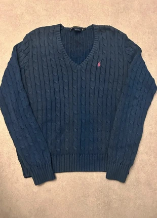 Ralph Lauren Sport pull torsadé bleu marine col V – taille XL, marca: Ralph Lauren, estado: Bueno, tamaño: XL / 42 / 14, 25,00 €, 26,95 € Protección al comprador incluida