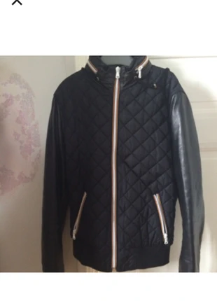 Blouson La Fée Mataboutée, cuir + matelassé, taille 36, brand: La Fee Maraboutee, condition: New without tags, size: S, €38.00, €40.60 includes Buyer Protection