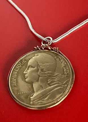 1973 French 🇫🇷 coin Necklace, brand: French, condition: Very good, £8.00, £9.10 includes Buyer Protection
