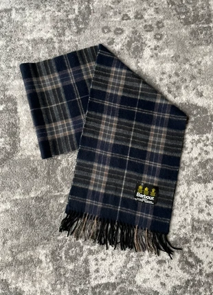 Écharpe Barbour bleu marine carreaux laine vintage scarf blue navy wool made in Scotland, brand: Barbour, condition: Very good, €30.00, €32.20 includes Buyer Protection Pro
