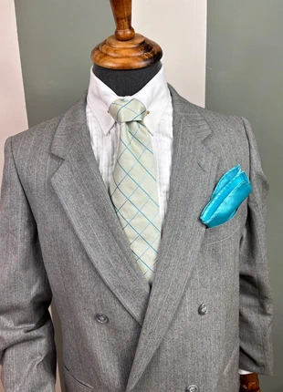 Cravatta grigio e turchese Canali, marque: Canali, état: Très bon état, 10,00 €, 11,20 € Protection acheteurs (Pro) incluse