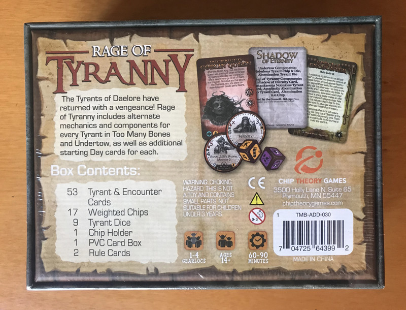 Too Many Bones: Rage of Tyranny - Chip Theory Games - 2023 - Nuovo - New Sealed 2