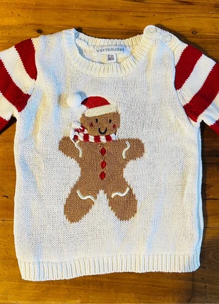 Pull de noël bébé pain d’épice vertbaudet , marke: Vertbaudet, zustand: Sehr gut, größe: 6-9 Monate / 68, 8,00 €, 9,10 € inklusive Vinted-Käuferschutz