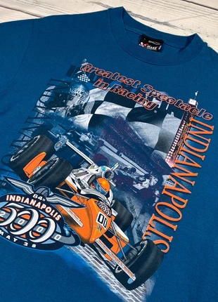 Indy 500 Vintage T Shirt. 84th - Year 2000 Y2K Blue Front Back Print Size Large, brand: Chase Authentics, condition: Very good, size: L, £24.99, £26.94 includes Buyer Protection
