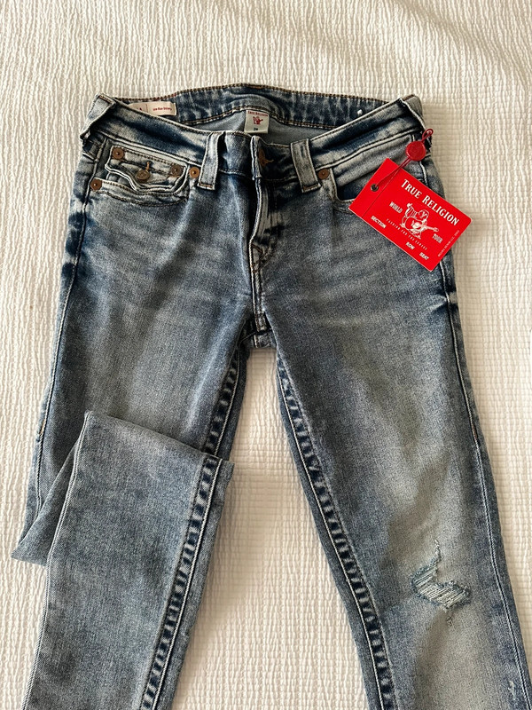 Vintage 2003 True Religion Low Rise Skinny jeans (size 28)