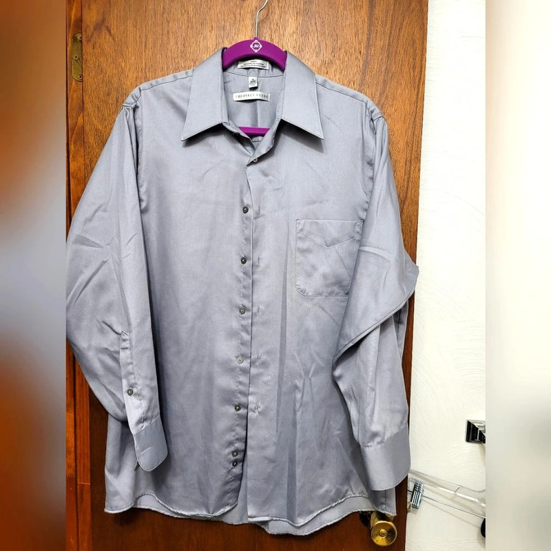 Nwot. Geoffrey Beene Sateen Men S Dress Shirt. Size 16x32 33 Vinted