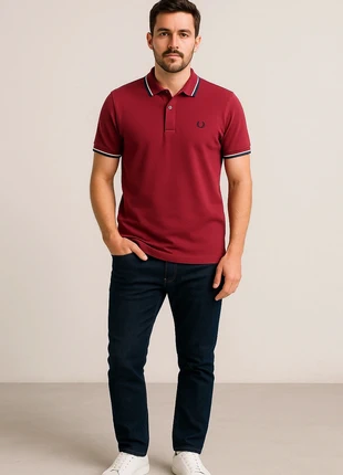 Polo Fred Perry bordeaux originale Light & Stretch, uomo taglia 46, brand: Fred Perry, condizioni: Ottime, taglia: L, €20.00, €21.70 include la Protezione acquisti