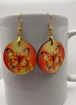 Boucles d’oreilles pendantes papillon, marca: Fait Main, estado: Nuevo con etiquetas, 5,00 €, 5,95 € Protección al comprador Pro incluida