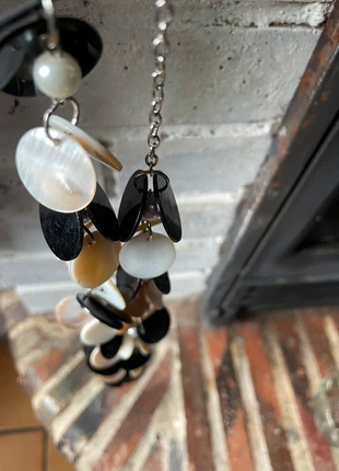 Sautoir nacré noir&blanc / vintage, marca: Zara, estado: Muy bueno, 12,00 €, 13,30 € Protección al comprador incluida