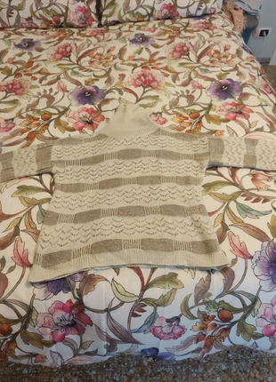 Maglione Conbipel S traforato con ricami oro, marque: Conbipel, état: Très bon état, taille: S / 36 / 8, 7,00 €, 8,05 € Protection acheteurs incluse