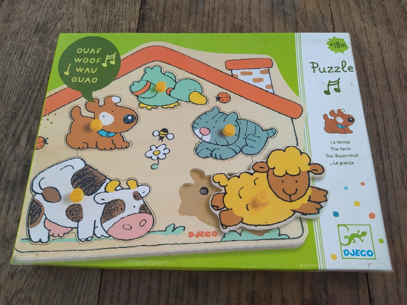 Puzzle sonore ouaf woof - Djeco