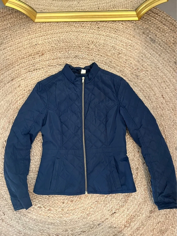 Veste matelassée bleue marine H&M