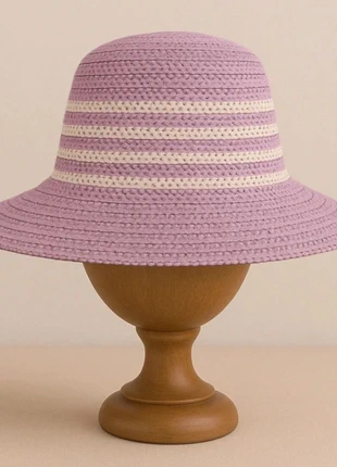 🌸 Chapeau Alex Max violet à 5 rayures blanches – taille unique, NEUF avec étiquette, marca: Alex Max, estado: Muito bom, tamanho: Tamanho único, €8.90, €10.05 inclui Proteção do Comprador