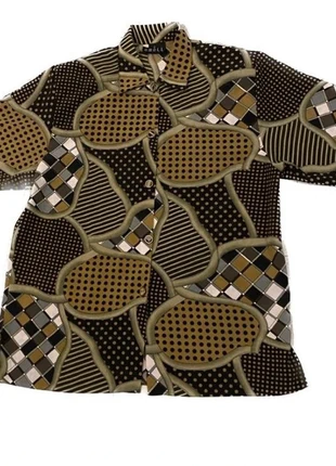 Vintage Short sleeve multi colour funky button shirt, condition: Very good, size: L / 40 / 12, €10.00, €11.20 includes Buyer Protection