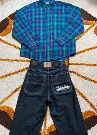 Chemise / sur chemise à carreaux design écossais vintage X y2k 90’s, marca: Vintage Dressing, estado: Muito bom, tamanho: XL, €14.00, €15.40 inclui Proteção do Comprador