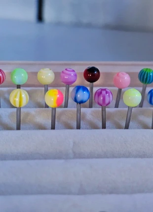 Tongpiercings, merk: chirurgisch staal, staat: Nieuw zonder prijskaartje, € 2,50, € 3,33 inclusief Kopersbescherming