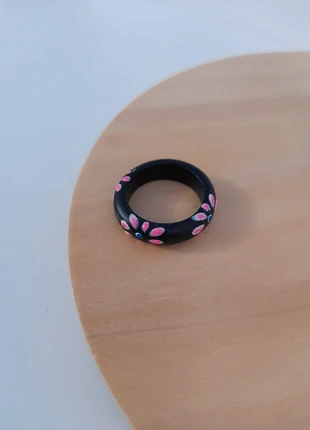 Anello in legno, estado: Novo sem etiquetas, tamanho: 16,5 mm Ø / 12, €2.00, €2.80 inclui Proteção do Comprador