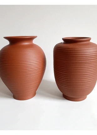 Set van 2 vintage handgemaakte vazen - Ilkra, Duitsland, jaren '50 '60, merk: Vintage Dressing, staat: Heel goed, € 45,00, € 47,95 inclusief Kopersbescherming