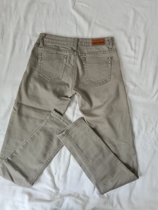 Pantalon gris/beige 2