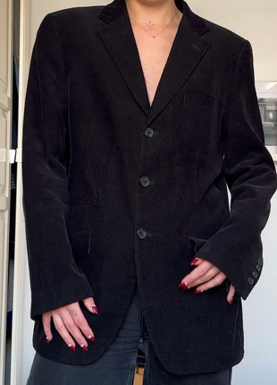 oversized vintage ribbed blazer 100% cotton h&m, marque: H&M, état: Très bon état, taille: S / 36 / 8, 15,00 €, 16,45 € Protection acheteurs incluse