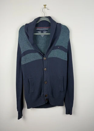 Cardigan vintage | Tommy Hilfiger | Bleu Marine et Vert | Taille S, brand: Tommy Hilfiger, condizioni: Ottime, taglia: S, €14.00, €15.40 include la Protezione acquisti Pro