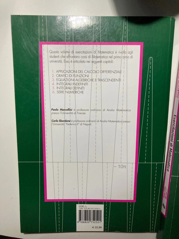 Analisi Matematica 1 e Esercitazioni di matematica, Marcellini