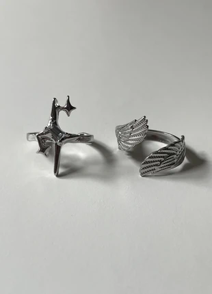 Lot de 2 bagues chrome – ajustables – acier inoxydable, brand: CHROME, condizioni: Ottime, taglia: Regolabile, €6.90, €7.95 include la Protezione acquisti