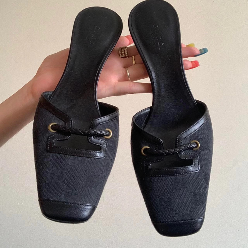 Vintage gucci sale kitten heels