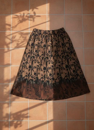 Jupe midi fluide imprimé vintage – taille M – style bohème chic, marque: Lioria, état: Très bon état, taille: M / 38 / 10, 42,99 €, 45,84 € Protection acheteurs (Pro) incluse