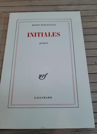Édith Boissonnas. Initiales. Poèmes. NRF Gallimard, zustand: Gut, 60,00 €, 63,70 € inklusive Vinted-Käuferschutz