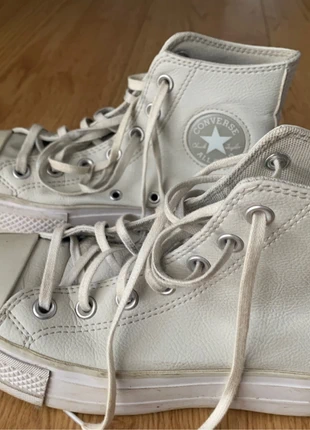 Converse all star cuir plateforme 36,5, brand: Converse x Chuck Taylor, condition: Good, size: 36.5, €13.00, €14.35 includes Buyer Protection