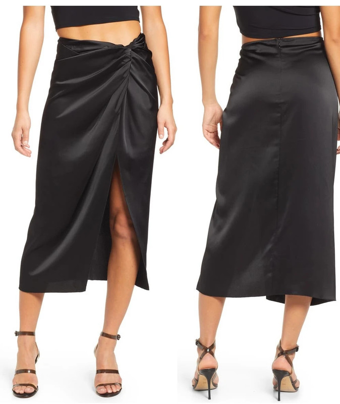 Brand New Satin Midi Skirt 3