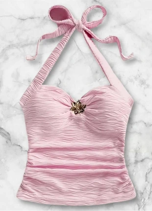 Top rose  dos nus avec fleur doré au milieu taille M neuf, brand: Tendance, condition: Very good, size: M / 38 / 10, €18.99, €20.64 includes Buyer Protection