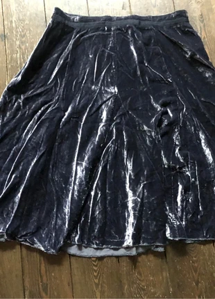 Licht rokje blauwgrijs velours Bruphils, merk: Bruphils, staat: Heel goed, maat: S / 36 / 8, € 10,00, € 11,20 inclusief Kopersbescherming