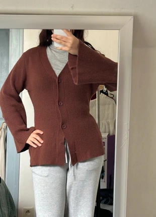 Pull cintrée marron à manches évasé, brand: Shein, condition: New without tags, size: XS / 34 / 6, €4.00, €4.90 includes Buyer Protection