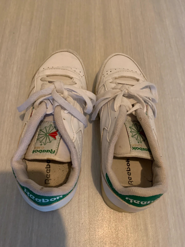 Baskets reebok blanche et verte Vinted