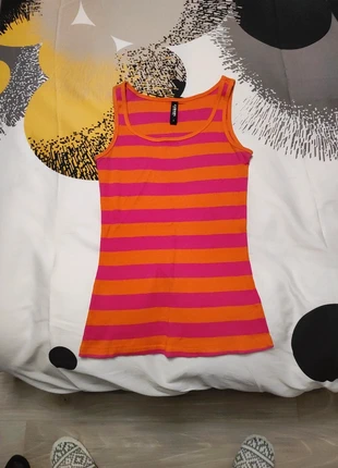 Canotta a righe arancione/fucsia, marque: Colours of the World, état: Très bon état, taille: S / 36 / 8, 4,00 €, 4,90 € Protection acheteurs incluse