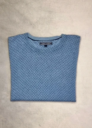 Pull léger homme Tommy Hilfiger bleu motifs géométriques taille M été, marque: Tommy Hilfiger, état: Très bon état, taille: M, 17,90 €, 19,50 € Protection acheteurs incluse