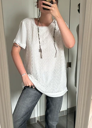 haut blanc dentelle, marque: Esprit, état: Très bon état, taille: M / 38 / 10, 4,00 €, 4,90 € Protection acheteurs incluse