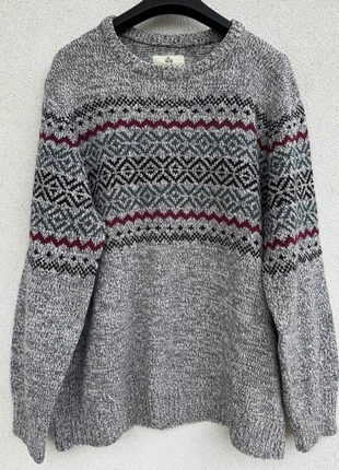 Maglione XL Uomo Nordic Legend Fair Isle (Vintage Style) Grigio/Bordeaux, marque: Vintage Dressing, état: Très bon état, taille: XL / 42 / 14, 20,00 €, 21,70 € Protection acheteurs incluse