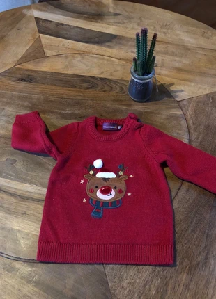 Pull de Noël bébé, marca: Sergent Major, estado: Muy bueno, tamaño: 3-6 meses / 62 cm, 2,00 €, 2,80 € Protección al comprador incluida