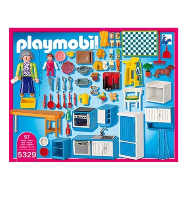 Cuisine bleue Playmobil réf 5329