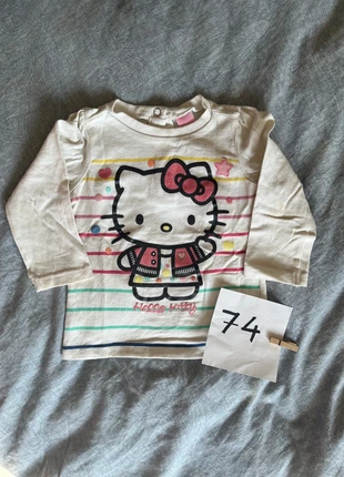 Hello Kitty truitje met glitters mt 74, marca: C&A, estado: Muy bueno, tamaño: 9-12 meses / 74 cm, 2,50 €, 3,33 € Protección al comprador incluida